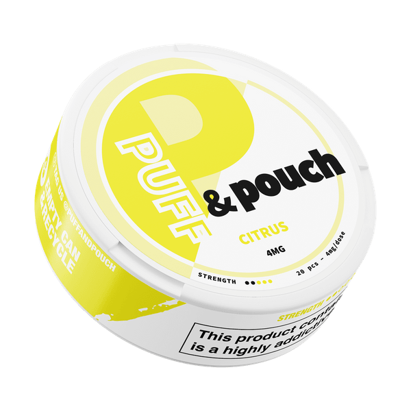 Puff and Pouch Citrus 4mg nikotino maišeliai