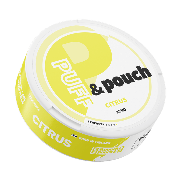 Puff and Pouch Citrus Strong 12mg nikotino maišeliai